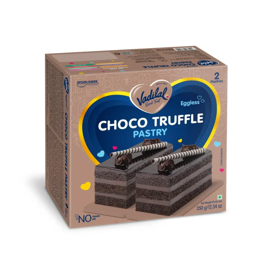 Vadilal Eggless Choco Truffle Pastry 350g