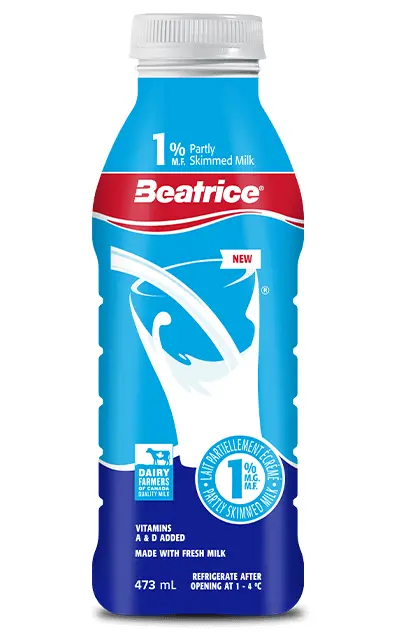 Beatrice 1% Partly Skimmed Milk 473ml