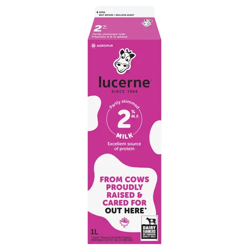 Lucerne 2% Partly Skimmed Milk 1L