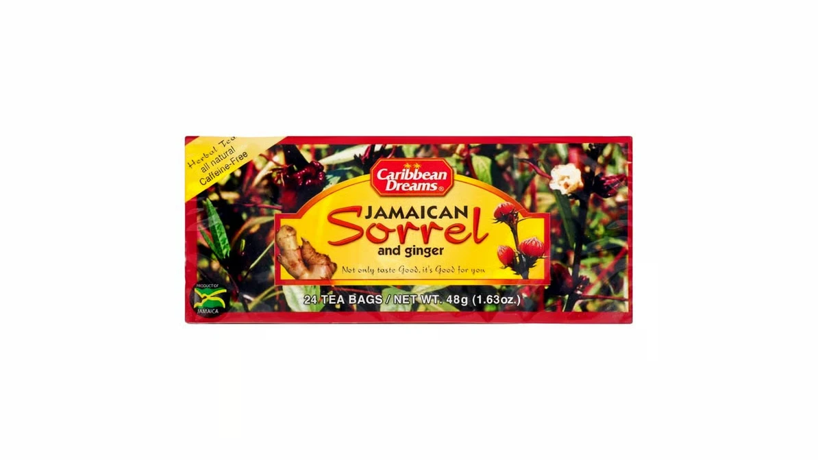 Caribbean Dreams Jamaican Sorrel & Ginger Herbal Tea 24 Bags 1.63 Oz