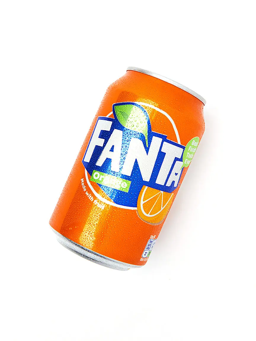 Fanta Orange Flavored Sparkling Soda Can 355ml