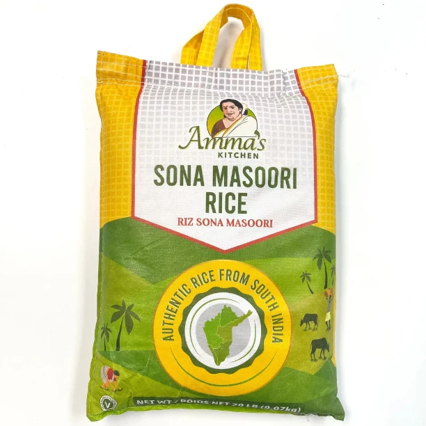 Amma's Kitchen Sona Masoori Rice 20Lb