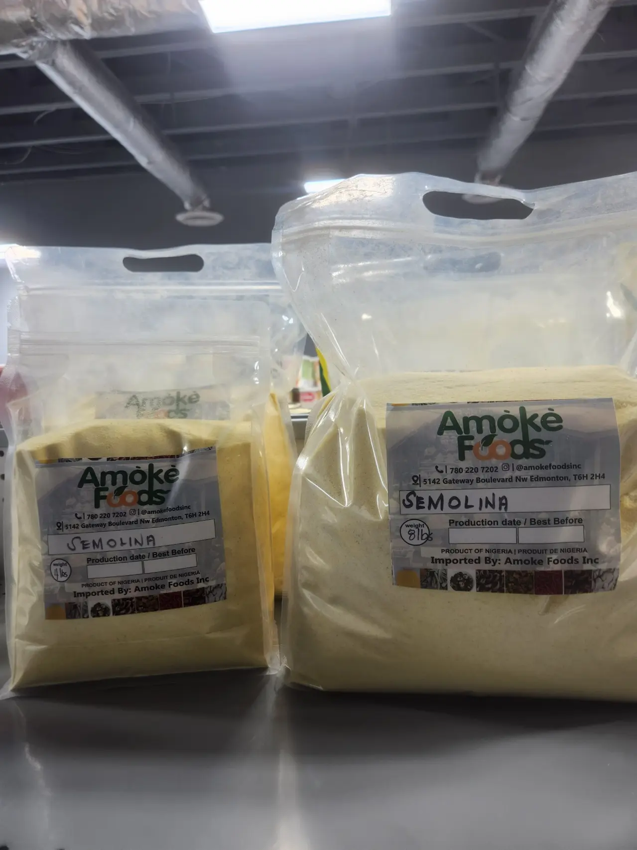 Amoke Foods Semolina - 5Lb