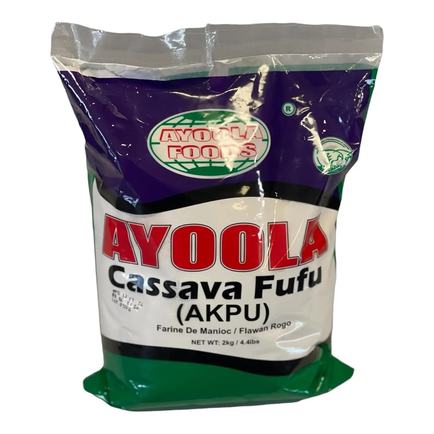 Ayoola Cassava Flour (Fufu/Akpu) 4Ibs