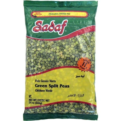 Sadaf Green Split Peas 680g