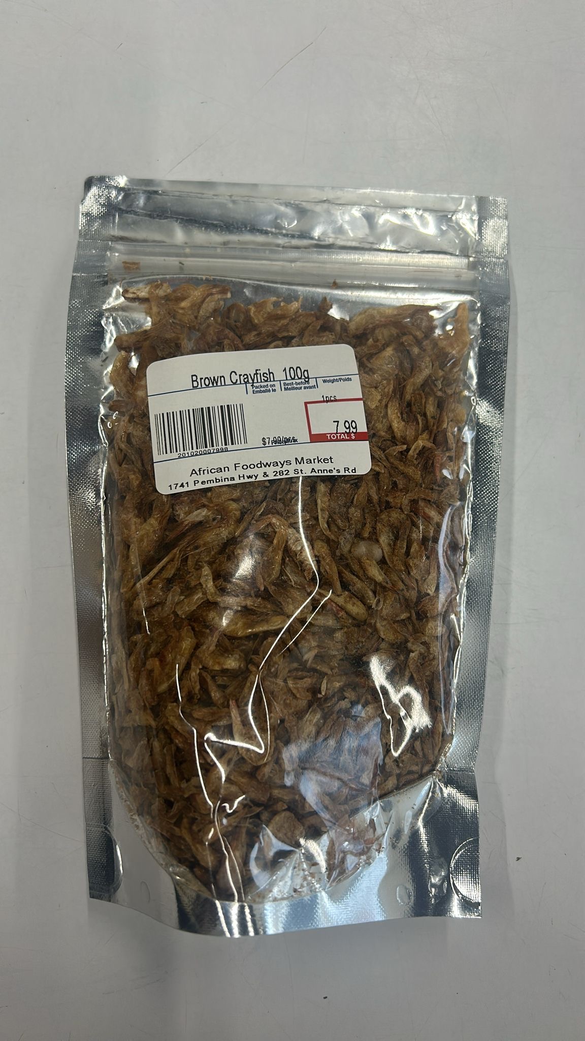 Dry Brown Nigerian Crayfish 100 g