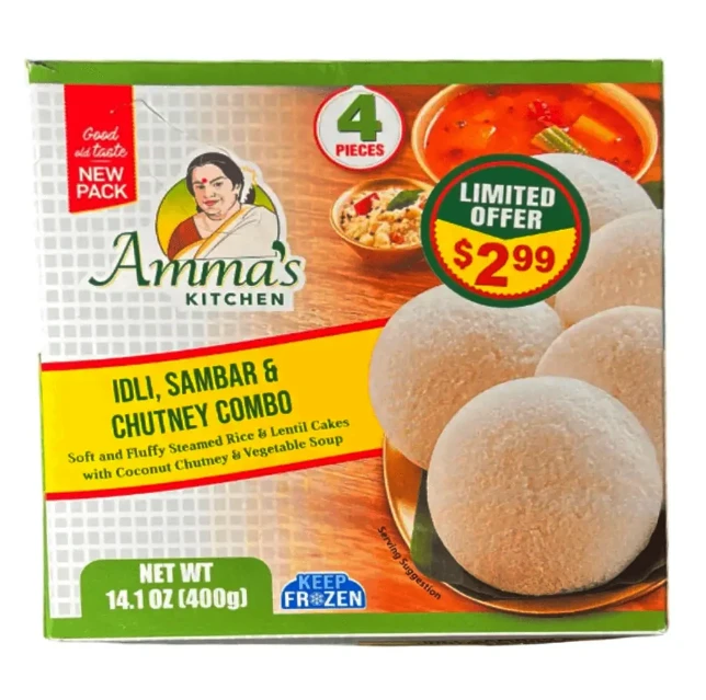 Amma's Kitchen Idli Sambar & Chutney Combo