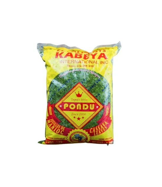 Kabeya Pondu Cassava Leaves Frozen 1kg