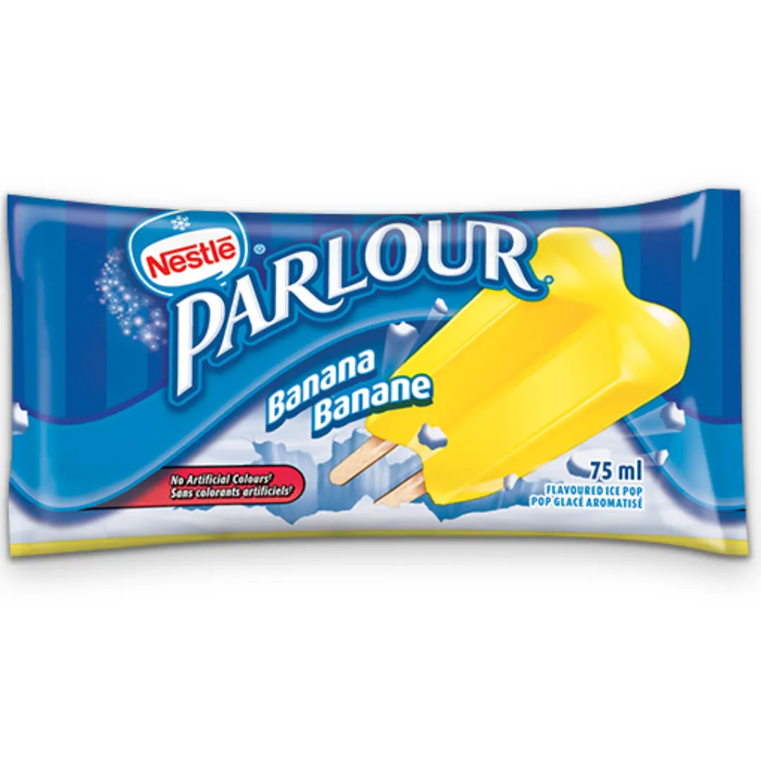 Nestle Parlour Banana Twin Ice Pops 75ml