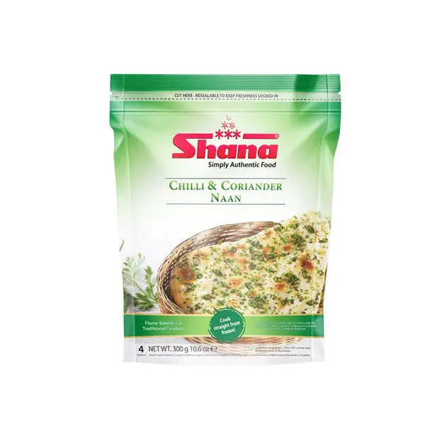 Shana Chilli & Coriander Naan 300g