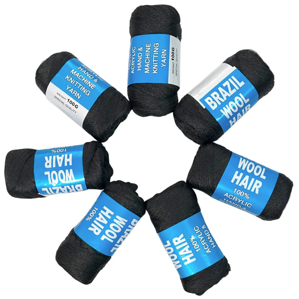 Brazilian Wool Hair Acrylic Yarn - Pack