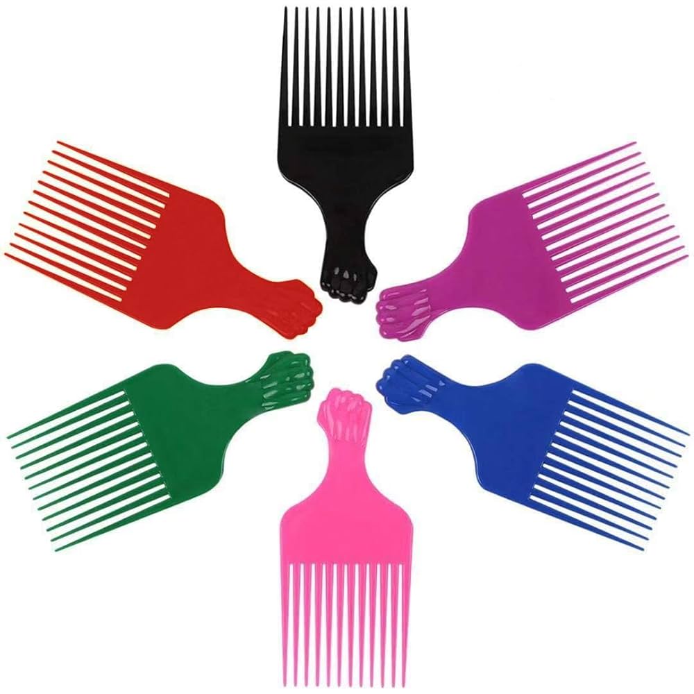 Plastic Afro Hair Pick Comb