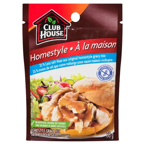 Club House Less Salt Gravy Mix Home Style 38g