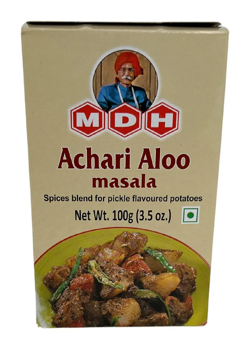 MDH Achari Aloo Masala (Spices Blend Of Pickle Flavoured Potatoes) 100g