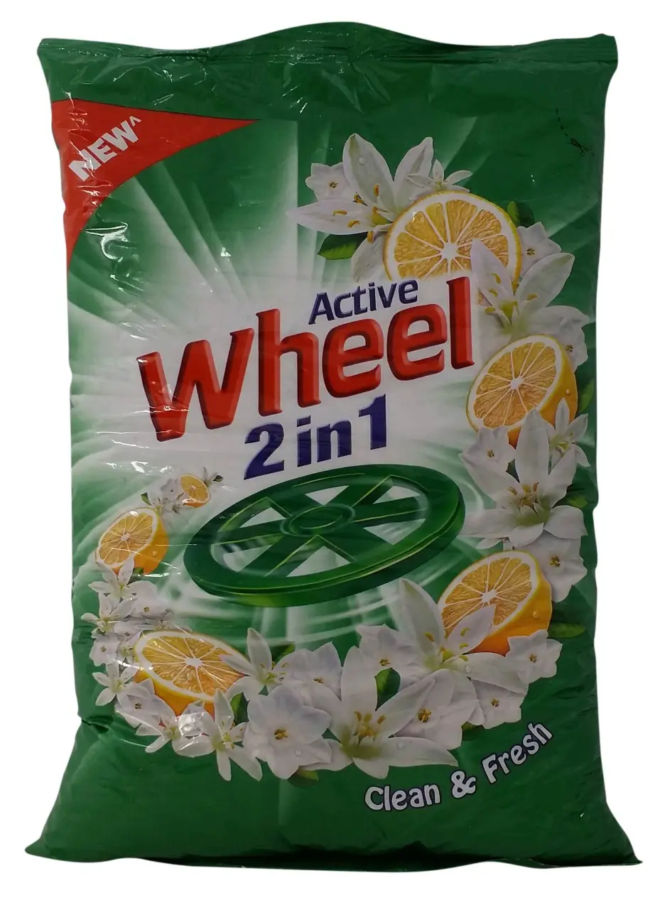 Active Wheel 2 in 1 Detergent Powder 1kg