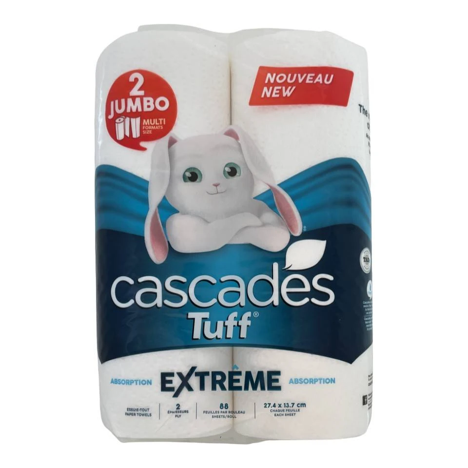 Cascades Tuff Extreme Absorption Paper Towel (Pack of 2)