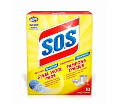 Clrux S.O.S Steel Wool Pads (10 pads pack)
