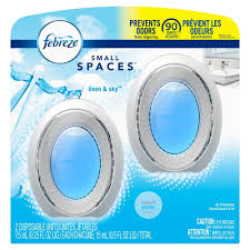 Febreze Small Spaces Air Freshener Linen & Sky Scent 2 count 7.5ml