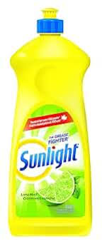 Sunlight Standard Dishwashing Liquid, Lemon Fresh, 800mL, Yellow