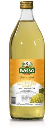 Basso Aceto Di Vino Bianco White Wine Vinegar 1L