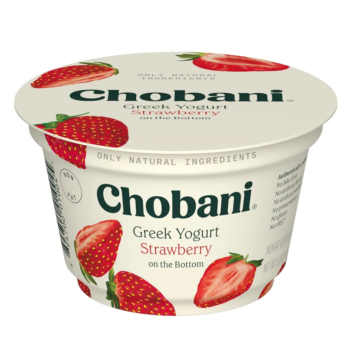 Chobani Greek Yogurt, Strawberry On The Bottom