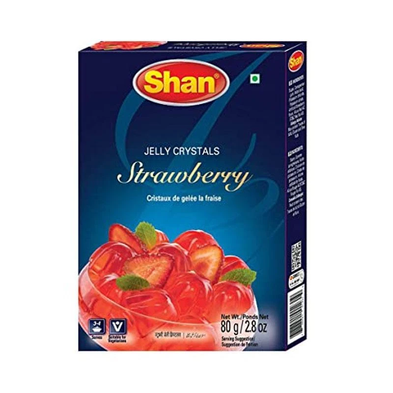 Shan Jelly Crystal Strawberry 80g