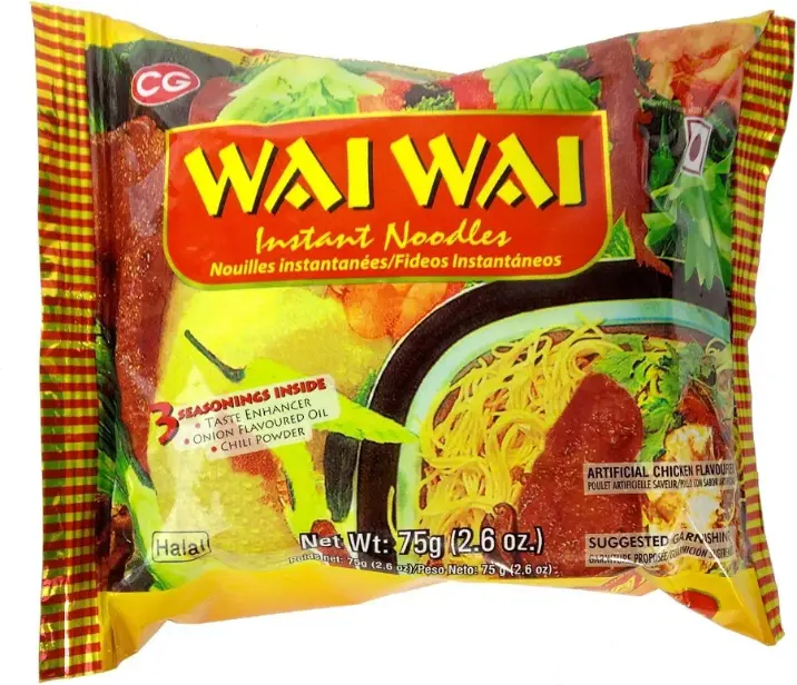 Wai Wai Instant Noodles Chicken Flavour 75g