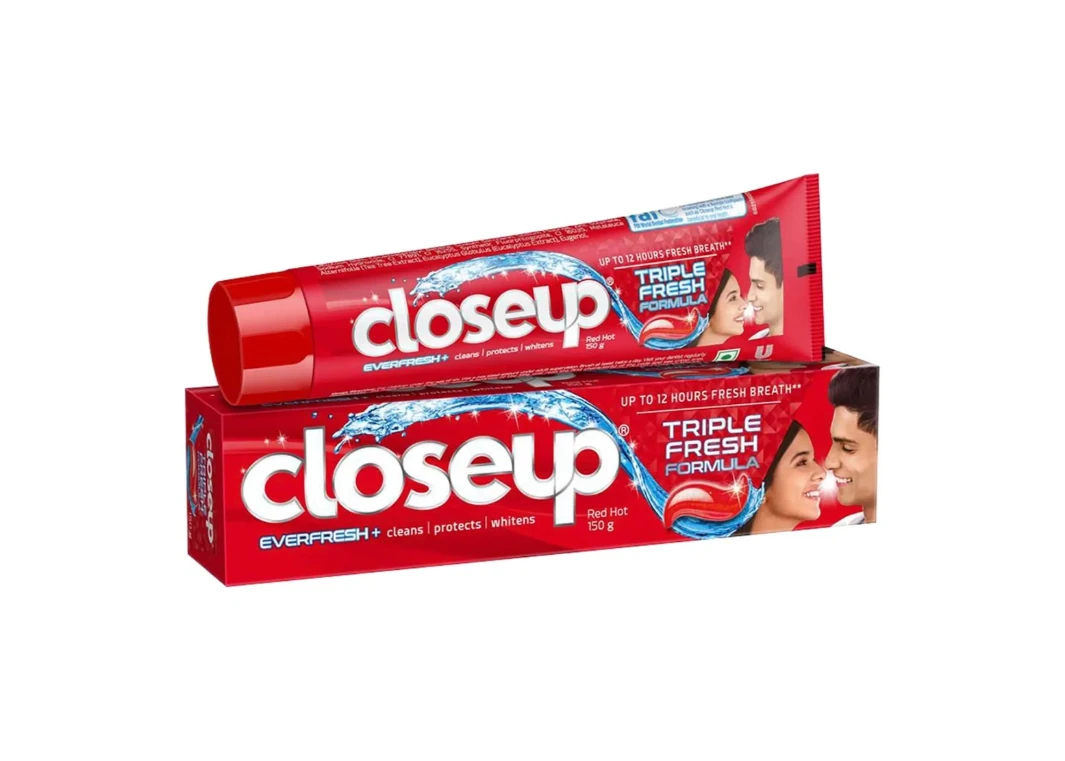Closeup  Red Hot Toothpaste