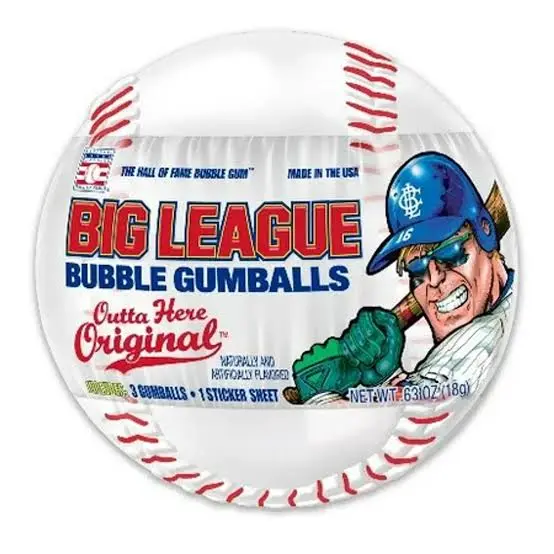 Big League Bubble Gumballs 17g