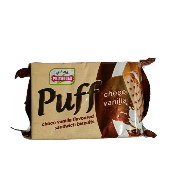 Priyagold Puff Chocolate Vanilla Biscuit 70g