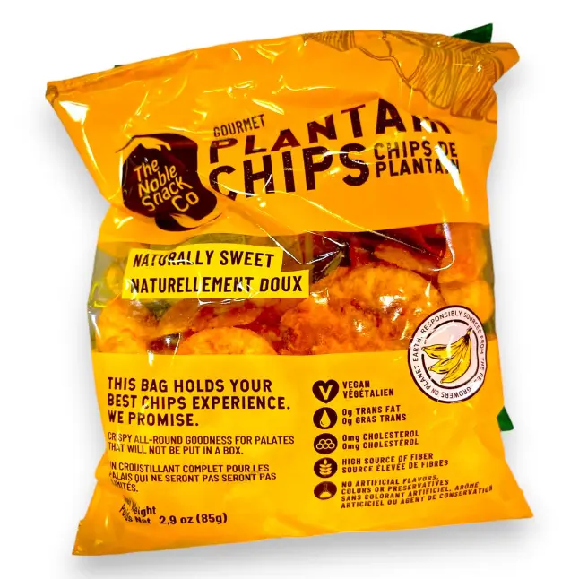 The Noble Snack Naturally Sweet Plantain Chips 85g